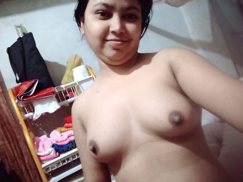 First time boobs show of cute Indian girlfriend