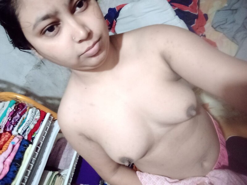 First time boobs show of cute Indian girlfriend