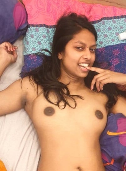 Nude Indian girlfriend spreading ass cheeks wide