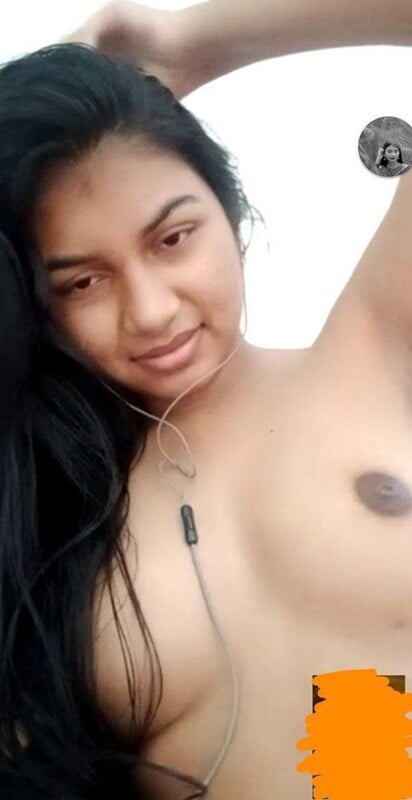 Cutest hairy pussy girl naked show to seduce lover