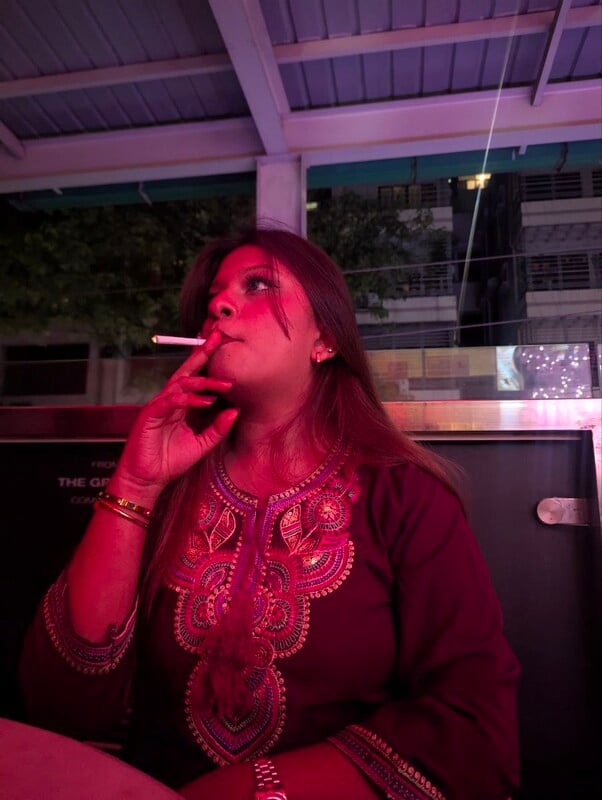 Punjabi Instagram girl smoking and nude clicks