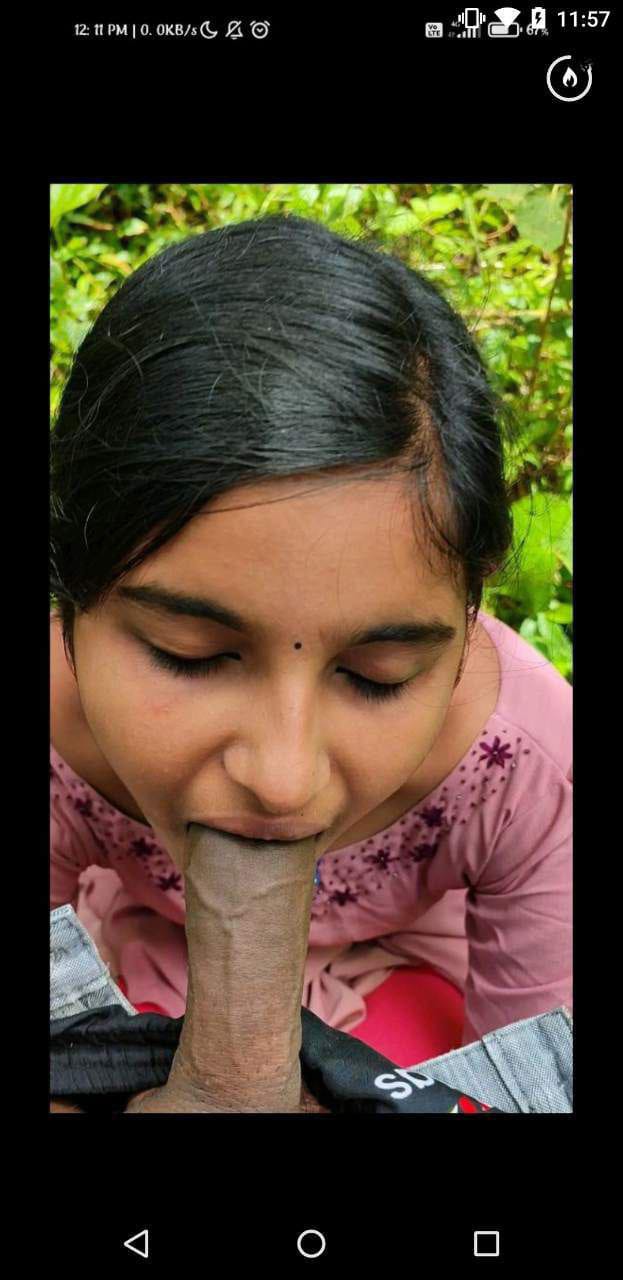 Mallu girlfriend outdoor blowjob and sex pics