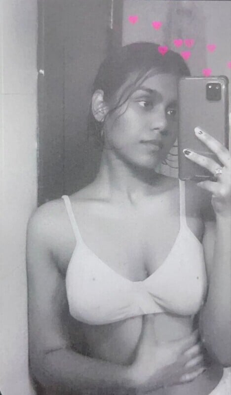 Sexiest Indian girl nude in black & white mode