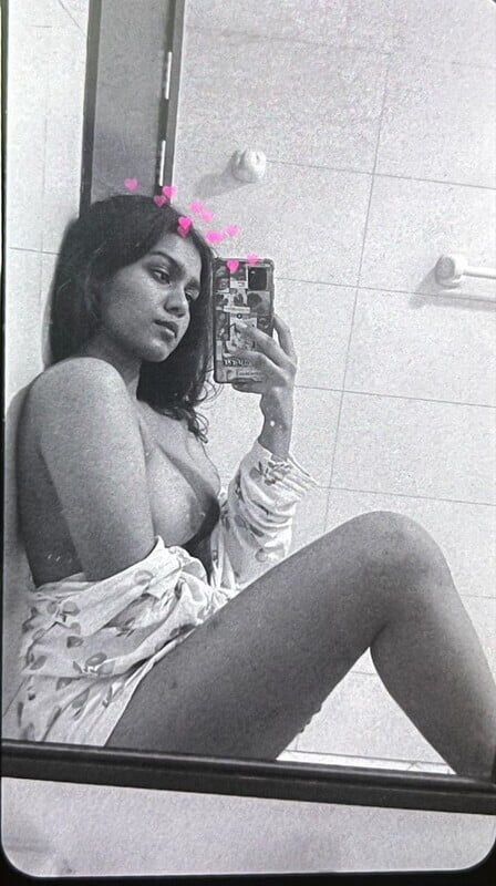 Sexiest Indian girl nude in black & white mode