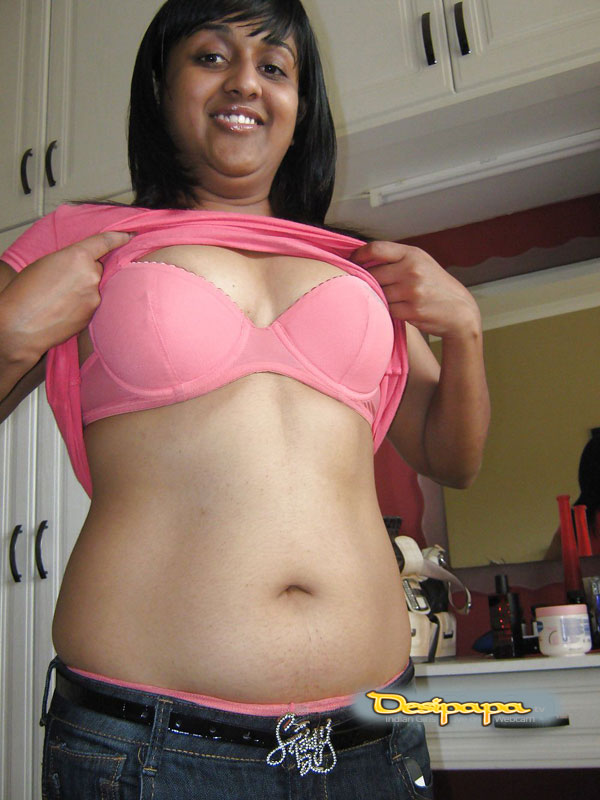 Indian Gujarathi Babe Pink Bra Nude