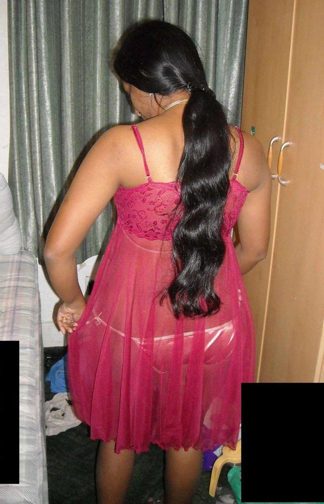 Indian Bhabhi Sadaf Stripping Her Red Nighty
