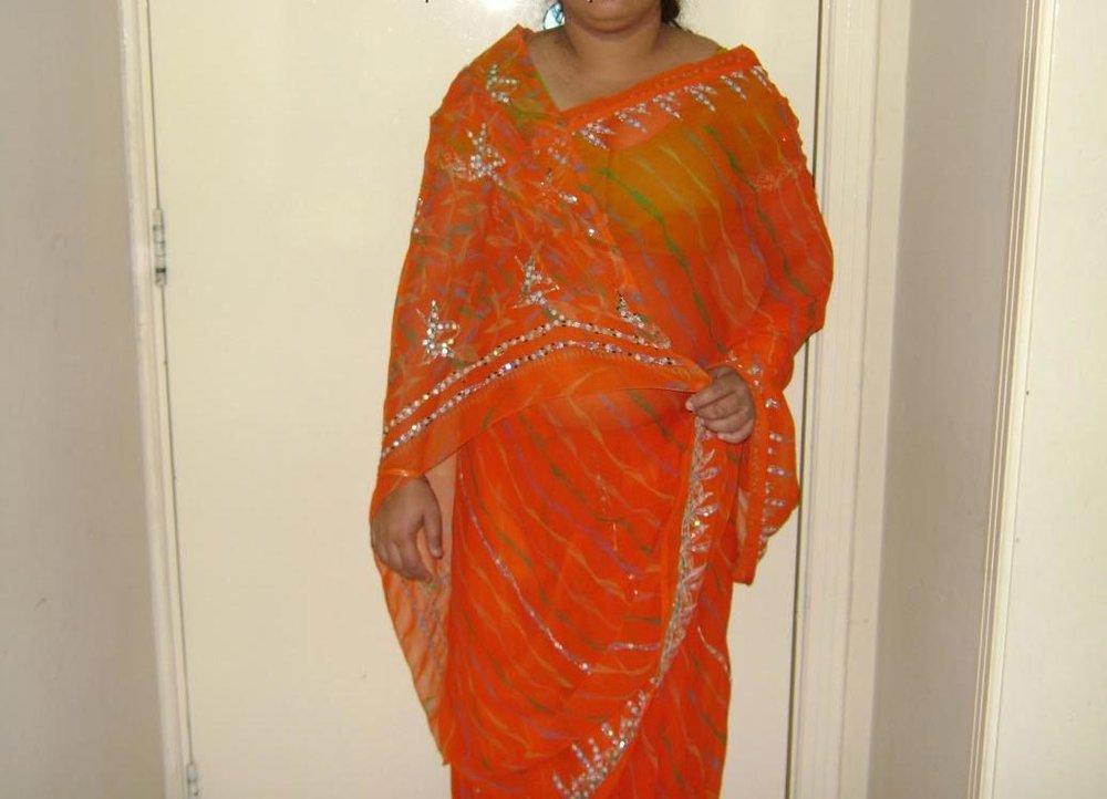 Indian Housewife Kishwar Saree Stripped Nude