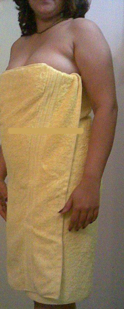 Indian Housewife Najmi Towel Unwrapped Naked