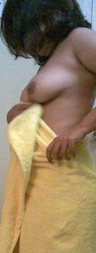 Indian Housewife Najmi Towel Unwrapped Naked