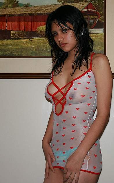 Spicy Indian Babe Hot Red Lingerie