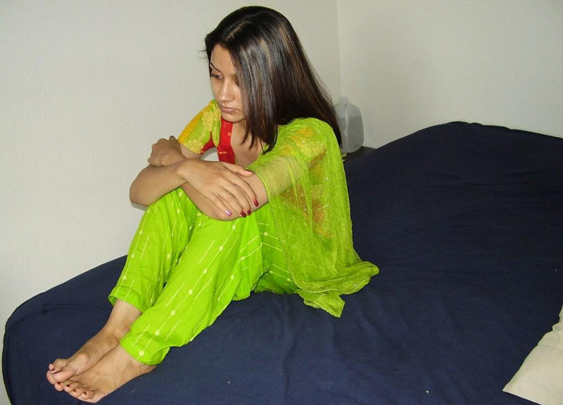 Horny Indian Girl Meenakshi Lying On Bed