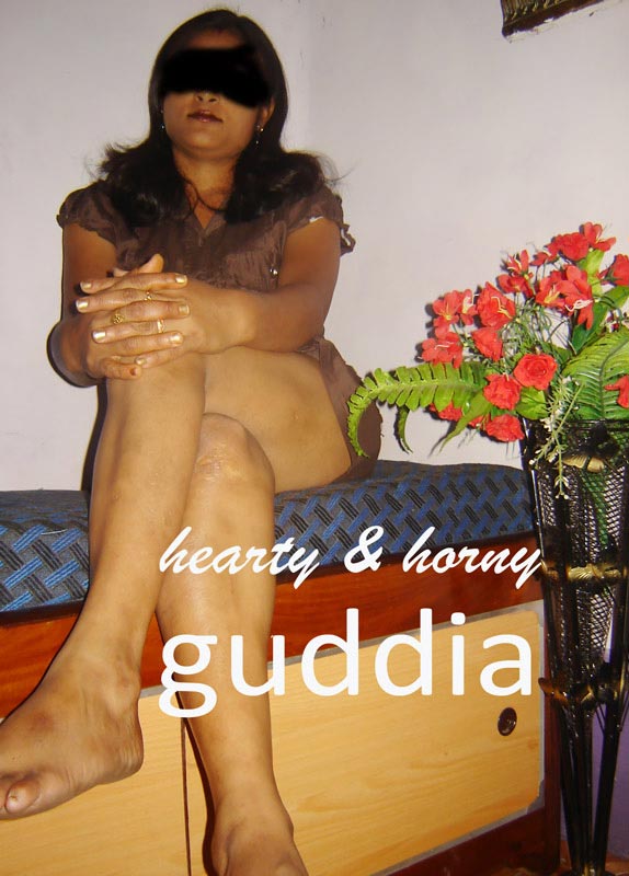 Indian Babe Guddia Sexy Blue Lingerie