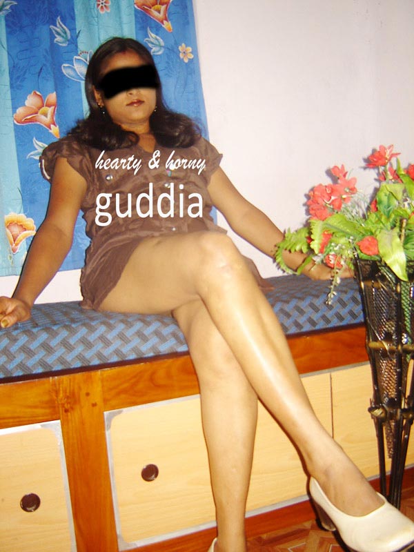 Indian Babe Guddia Sexy Blue Lingerie