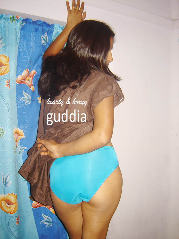 Indian Babe Guddia Sexy Blue Lingerie