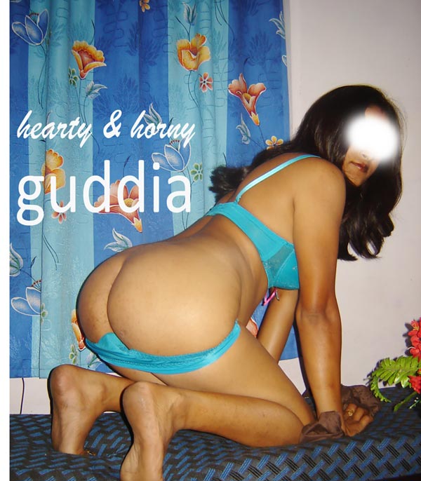 Indian Babe Guddia Sexy Blue Lingerie