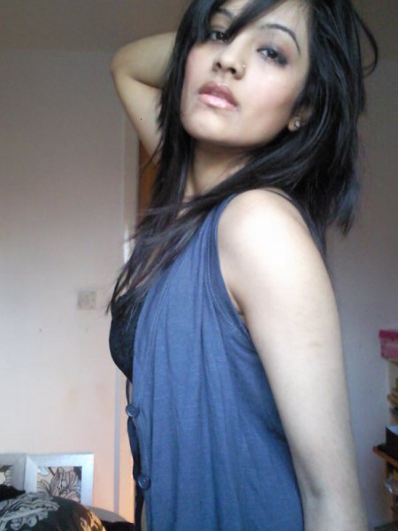 Stunning Desi Girl Shilpa Blue Dress Stripping Nude