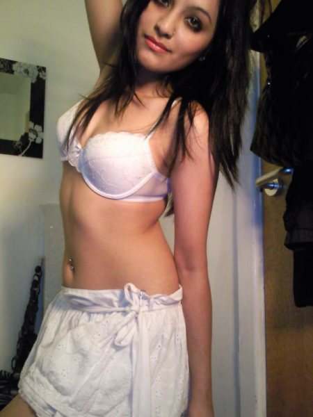 Stunning Desi Girl Shilpa Blue Dress Stripping Nude