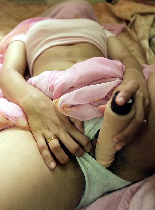 Delicious indian girl masturbating with big dildo