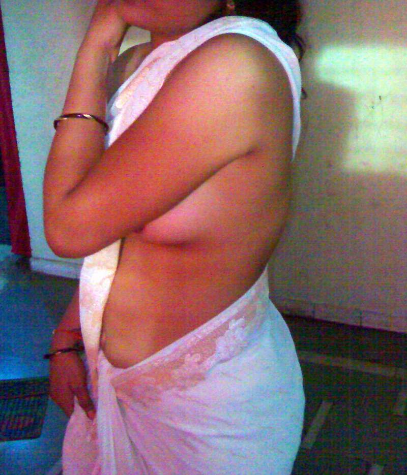 Indian Wife Wearing Wet Sari Boobs Visible