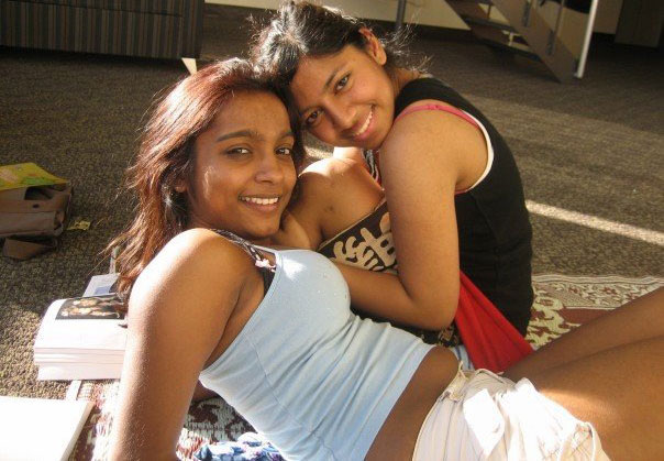 Naughty indian girls playing with each other