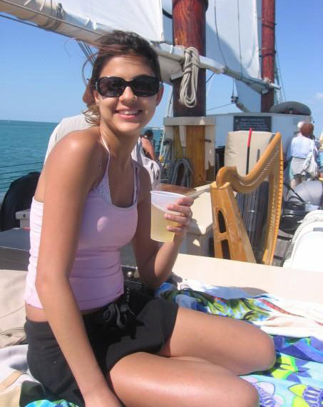 Mix bag picture of indian girl showing off