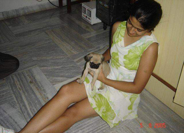 Mix bag picture of indian girl showing off