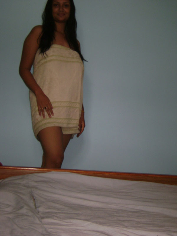 Indian Girl After Shower Unwrapping Her Towel