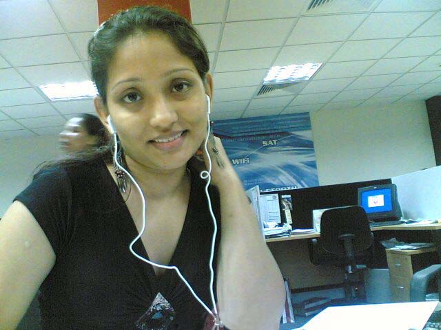 Indian call center girl giving some sexy poses on camera