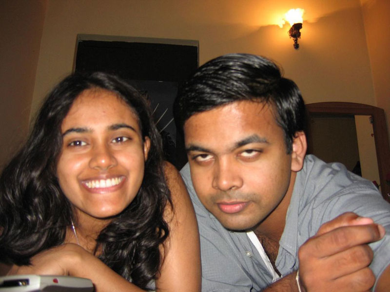 Indian honeymoon couple fun time