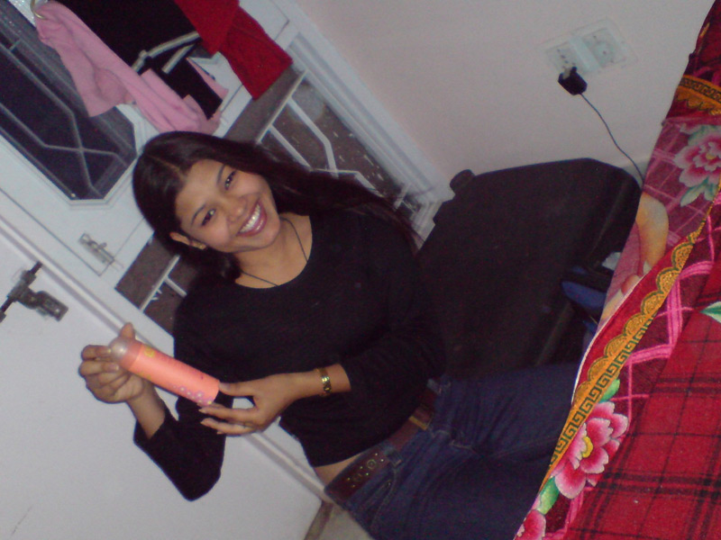 Indian amateur posing on camera