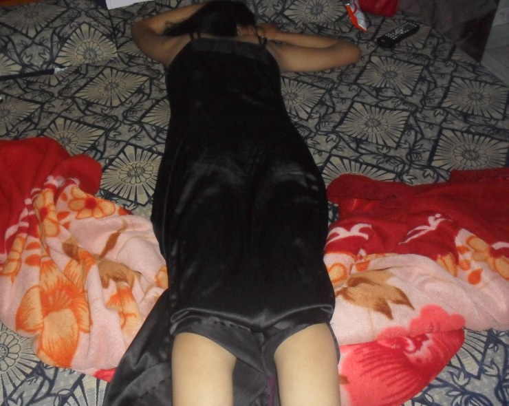 Indian Mallu Bhabhi In Black Nighty Hairy Pussy Fucked