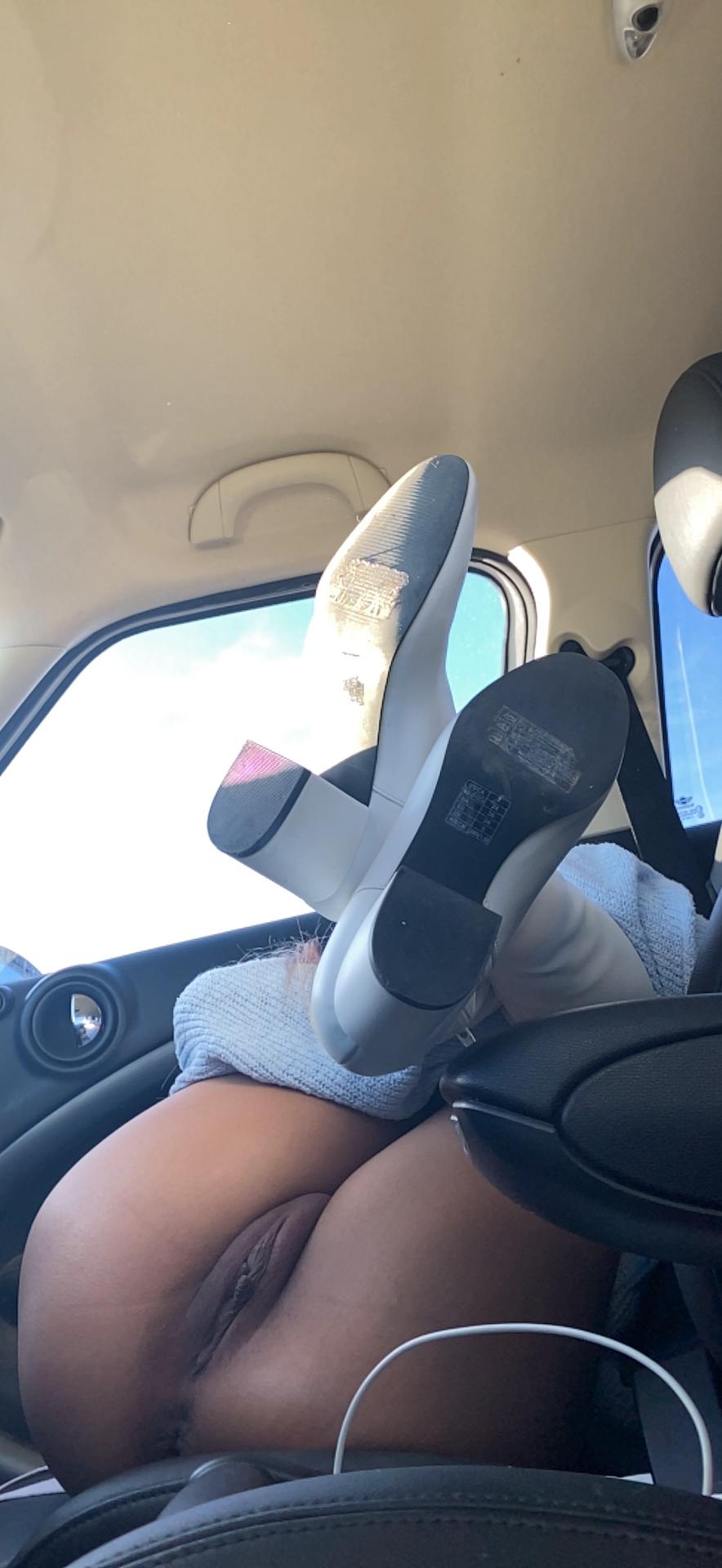 Horny Desi Wife Getting Naked At The Drive Through