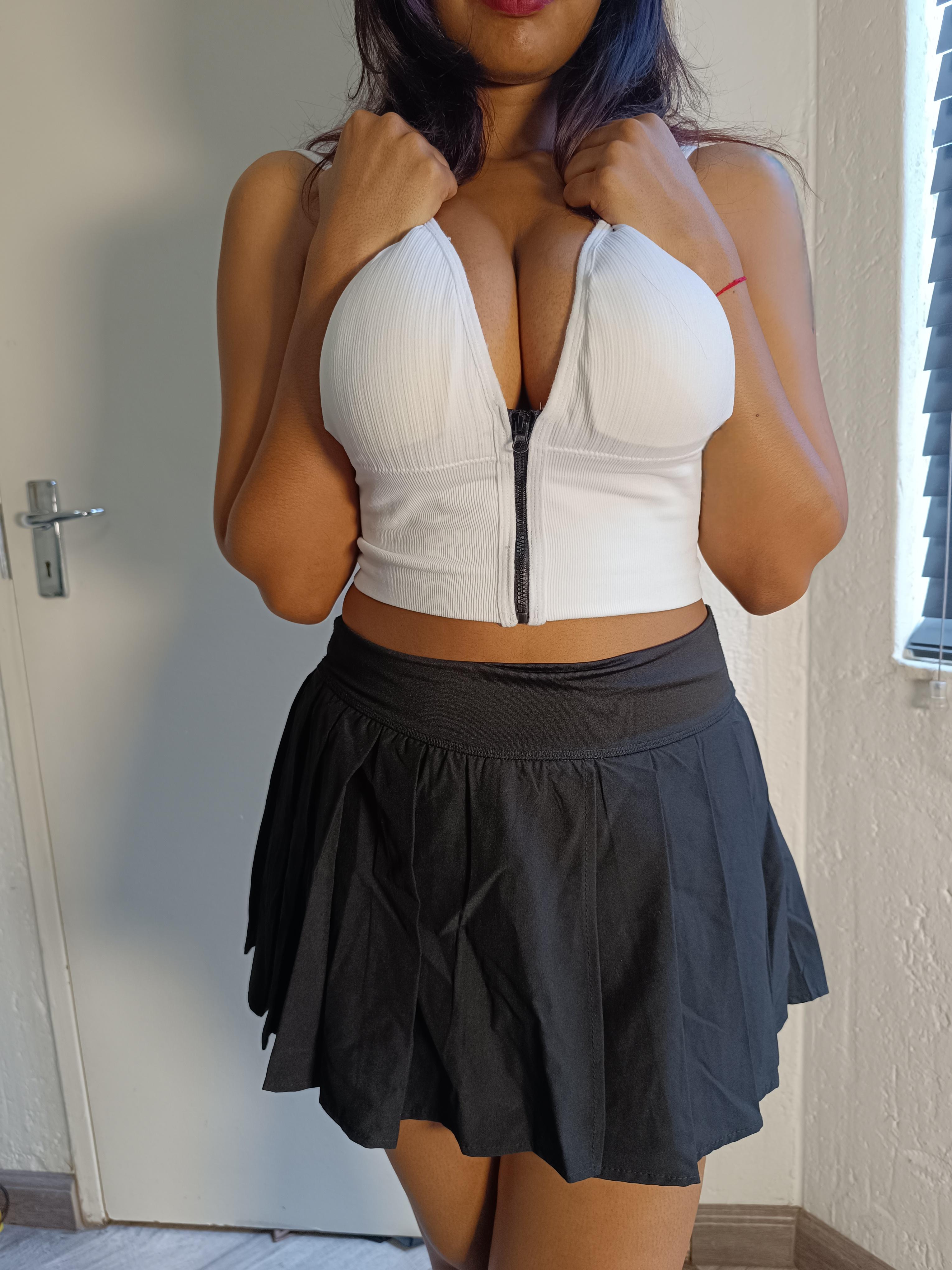 Indian Girlfriend Displaying Perfect Body Asking Opinion