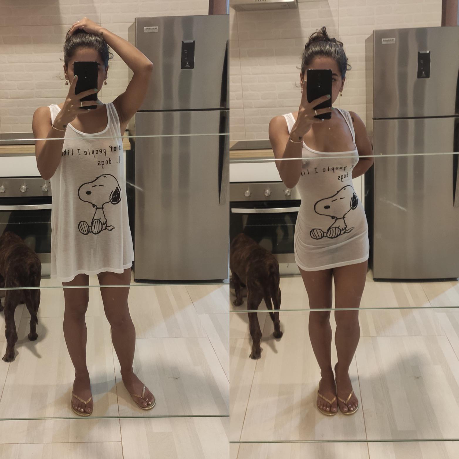 Teasing with my oh so tiny Desi thong, barely covering my wet throbbing clit