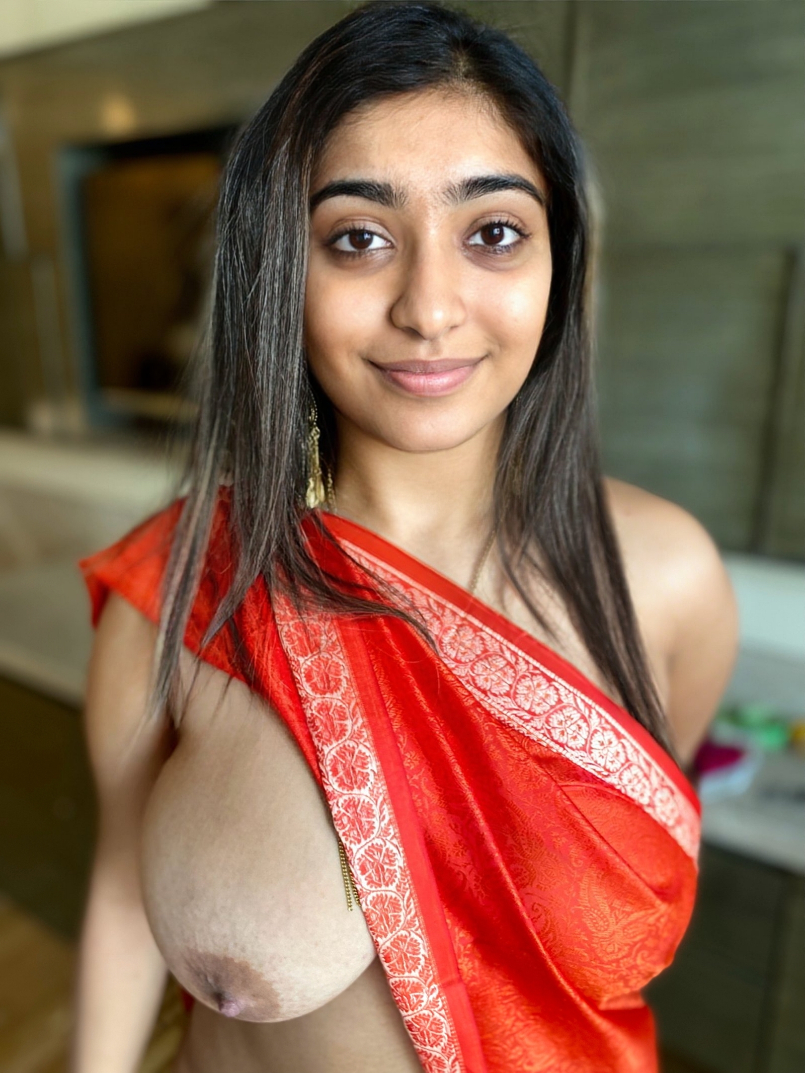 Young Indian Girlfriend Showing Off Her Body For You