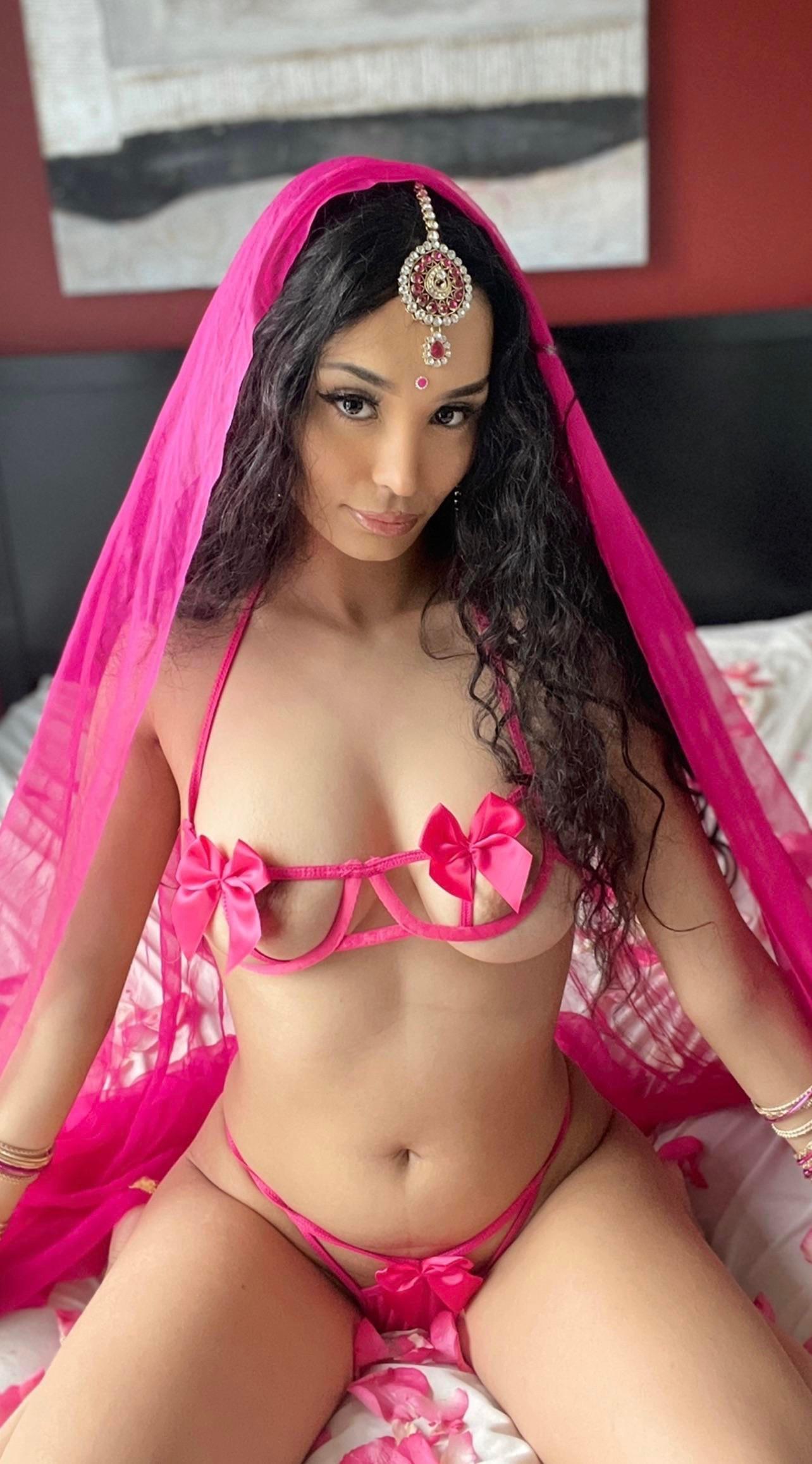 Indian Wife Wanting Fucking On Rose Petal Covered Bed