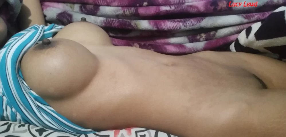 Grabbing my 22-year-old Desi tits firmly, pinching nipples while craving your suck