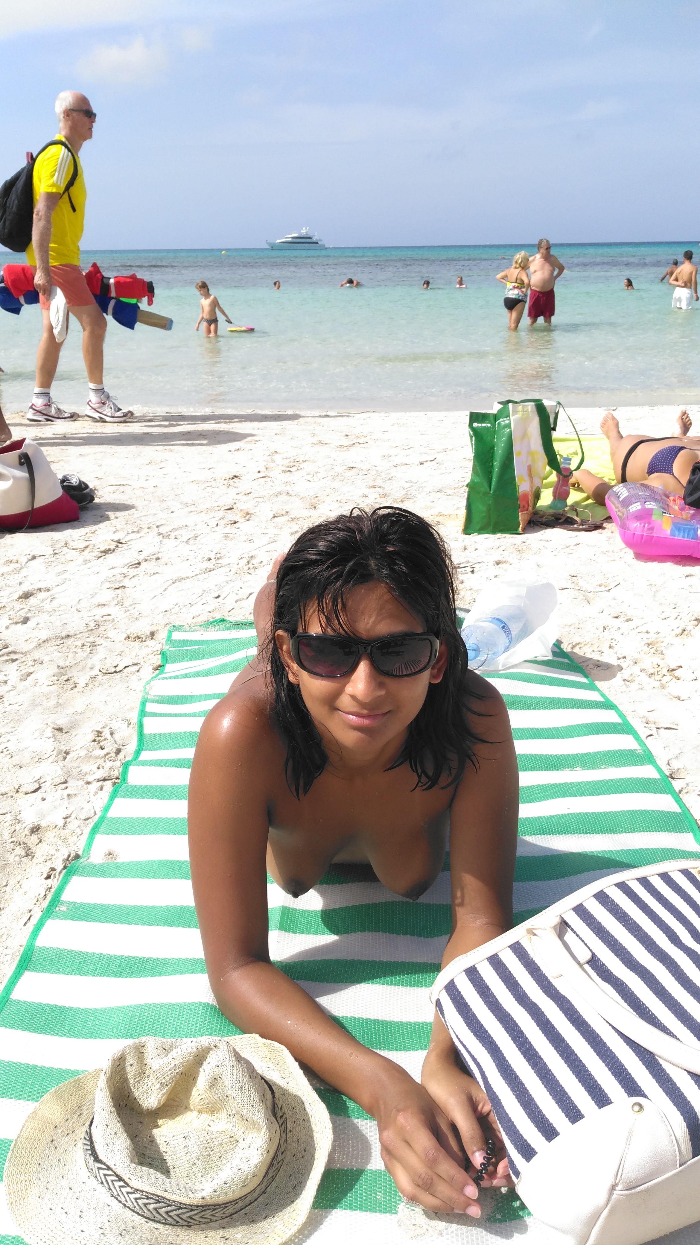 Desi Wife Flashing Beach Memories Outdoors