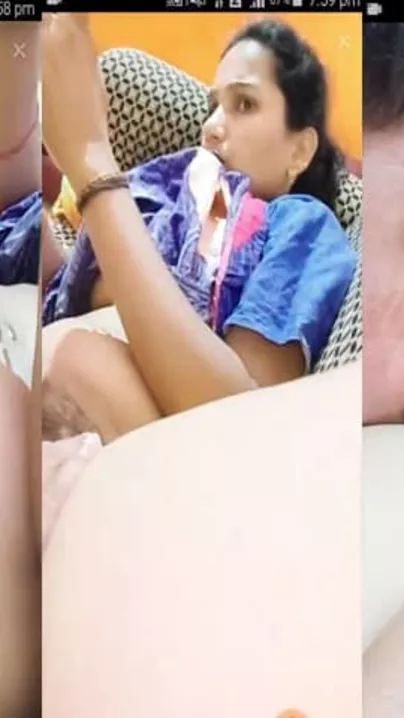 Indian hubby licking slit live phone sex show