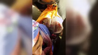 Muslim aunty eating cum of a stranger guy roadside