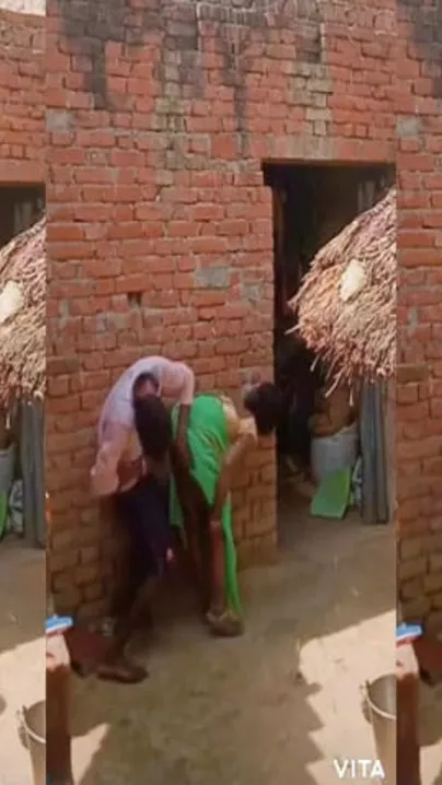 Village Bhabhi Doggy position sex in the backyard