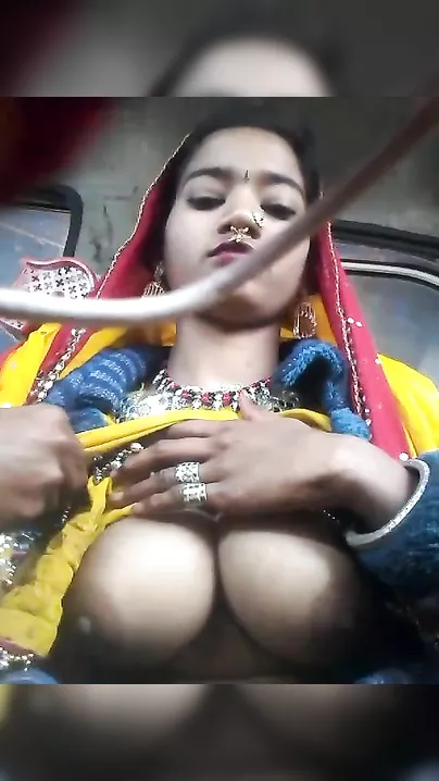 Breasty Rajasthani girl showing her large mounds on webcam