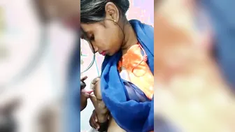 Office manager engulfing scoops of his staff