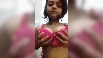 Horny angel nude MMS selfie movie scene