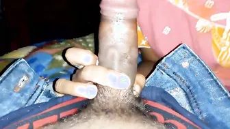 Gujarati wife engulfing dick of her youthful neighbour