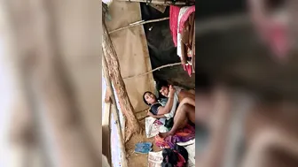 Indian slum pair caught fucking on voyeurs web camera