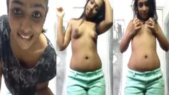 SriLankan hotty striptease video for her boyfriend
