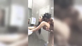 Super hot teen sex with her bf in the baths