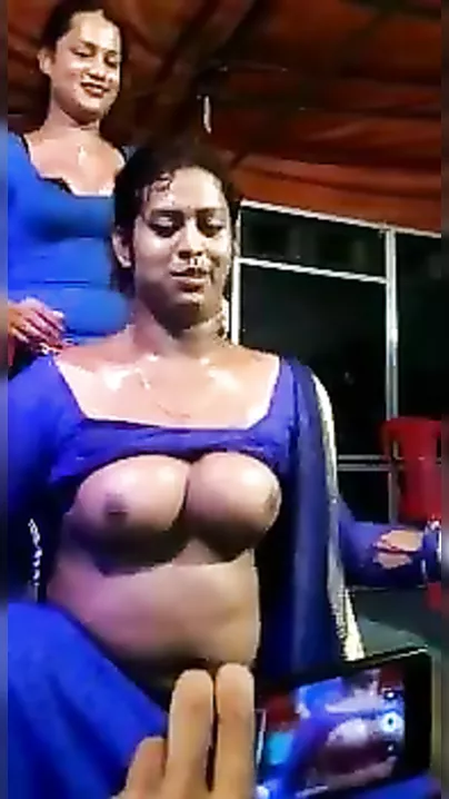 Transgender daring large boob show