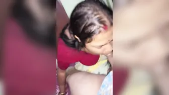 Chubby wife sucking penis of her spouse pov clip